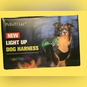 LED Light Up Dog Harness - 3 Glowing modes, 5 colors. Easy on and off. NEW